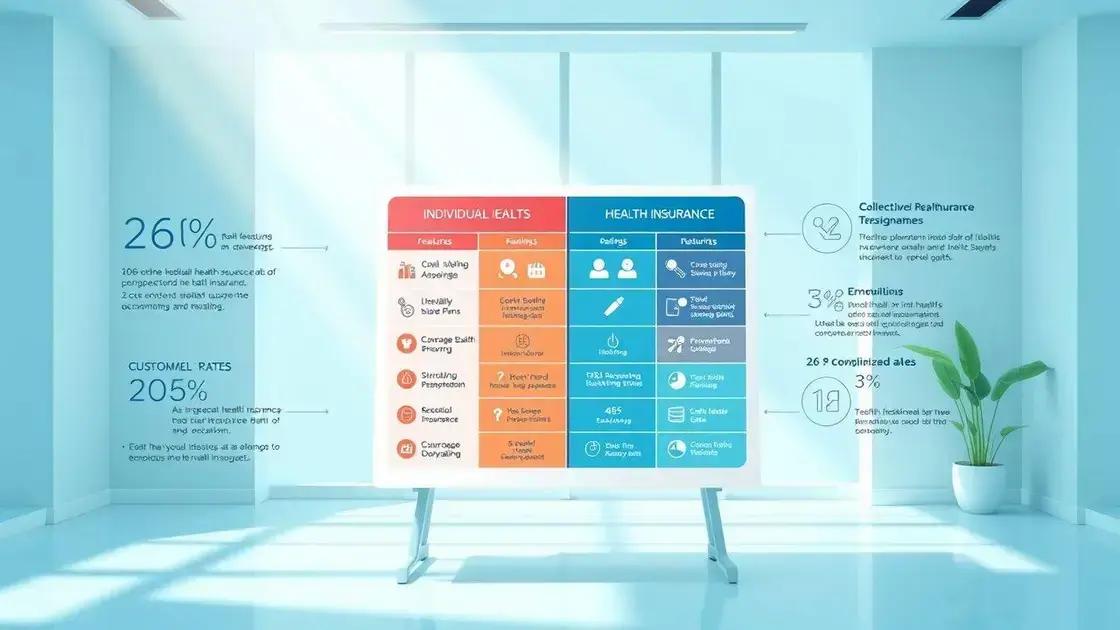 Comparação entre planos de saúde: individual vs coletivo