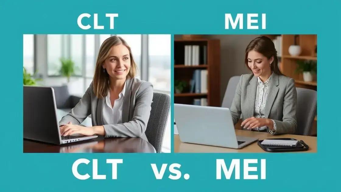 Diferenças para CLT e MEI