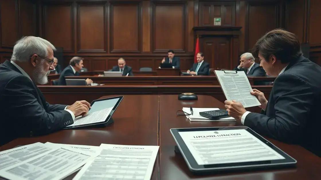 Alterações recentes e tendências nos tribunais