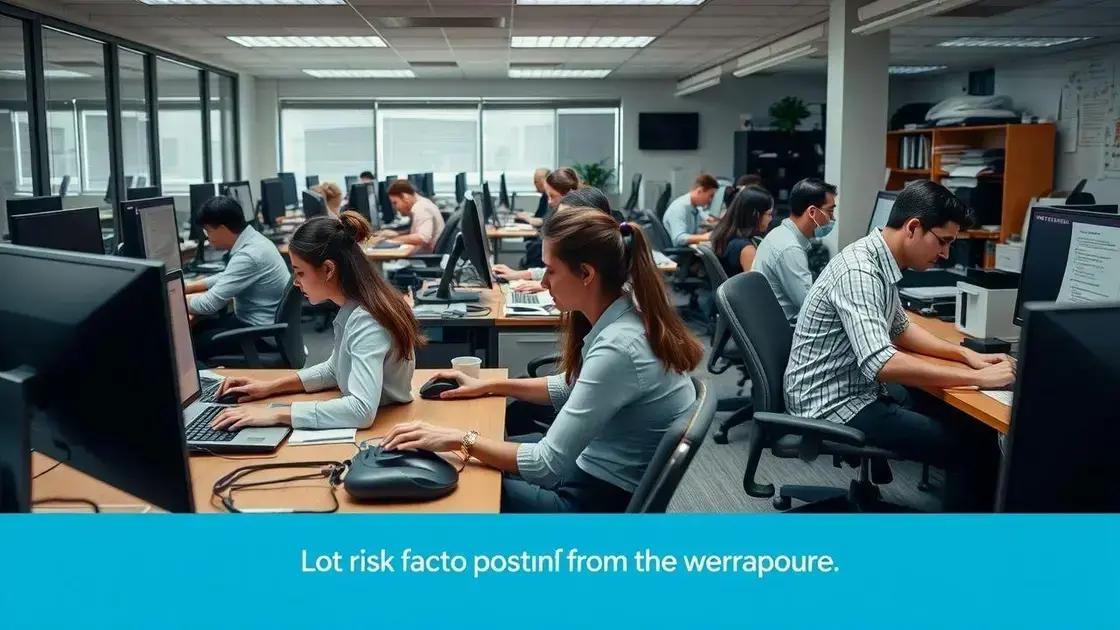 Causas mais comuns e fatores de risco no ambiente de trabalho