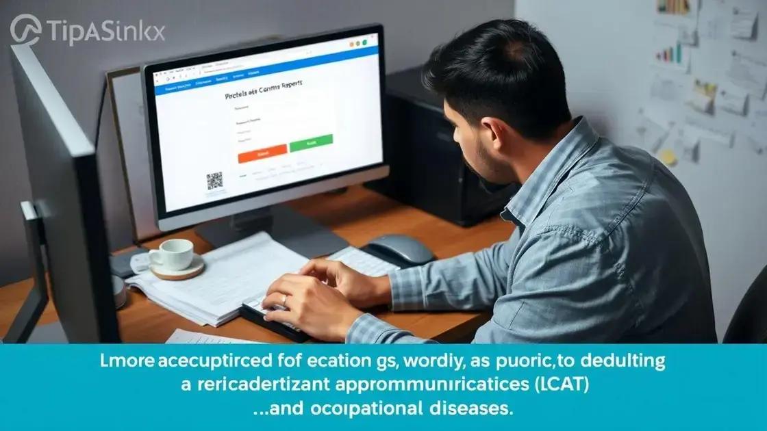 Como fazer a abertura correta da CAT para doenças