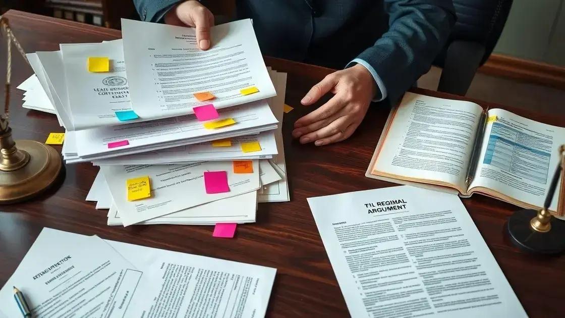 Como organizar argumentos e provas eficazes