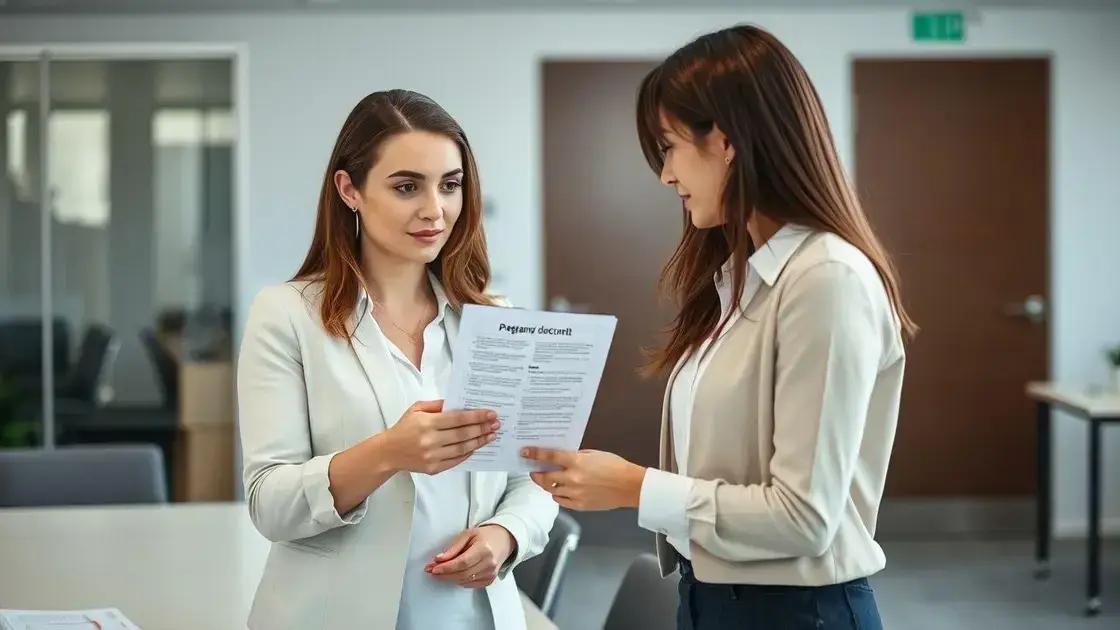 comunicação da gravidez ao empregador