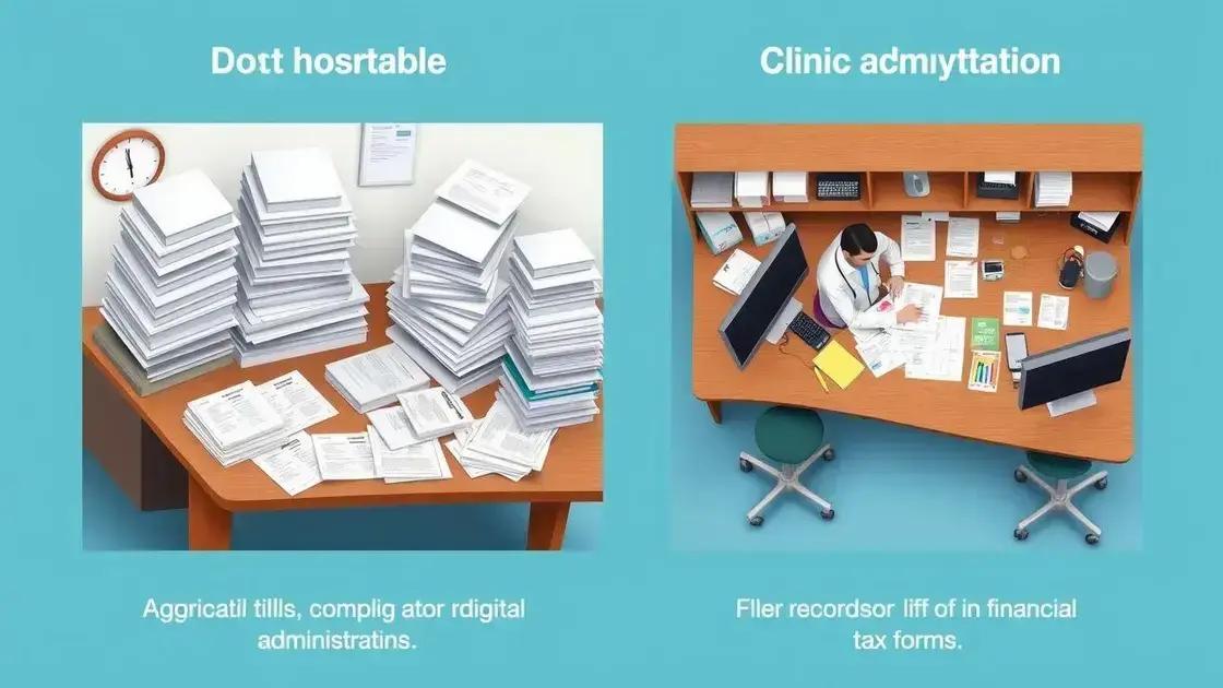 diferença de obrigações acessórias entre hospital e clínica