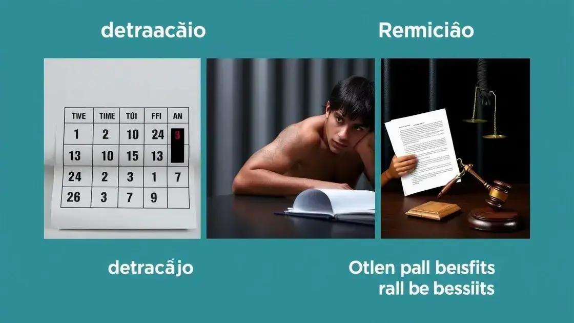 diferença entre detração, remição e outros institutos