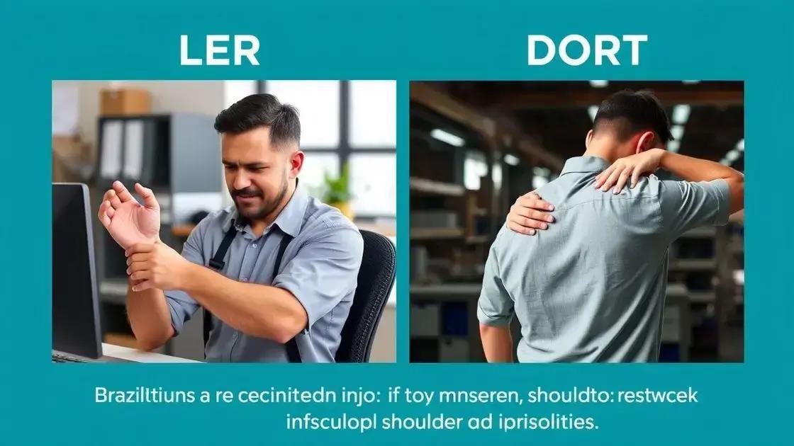 diferença entre LER e DORT: esclarecendo mitos comuns
