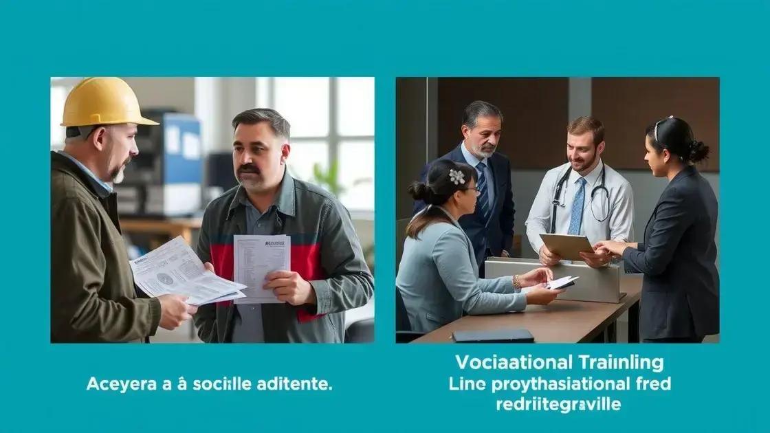 Diferenças entre auxílio acidente e reabilitação profissional