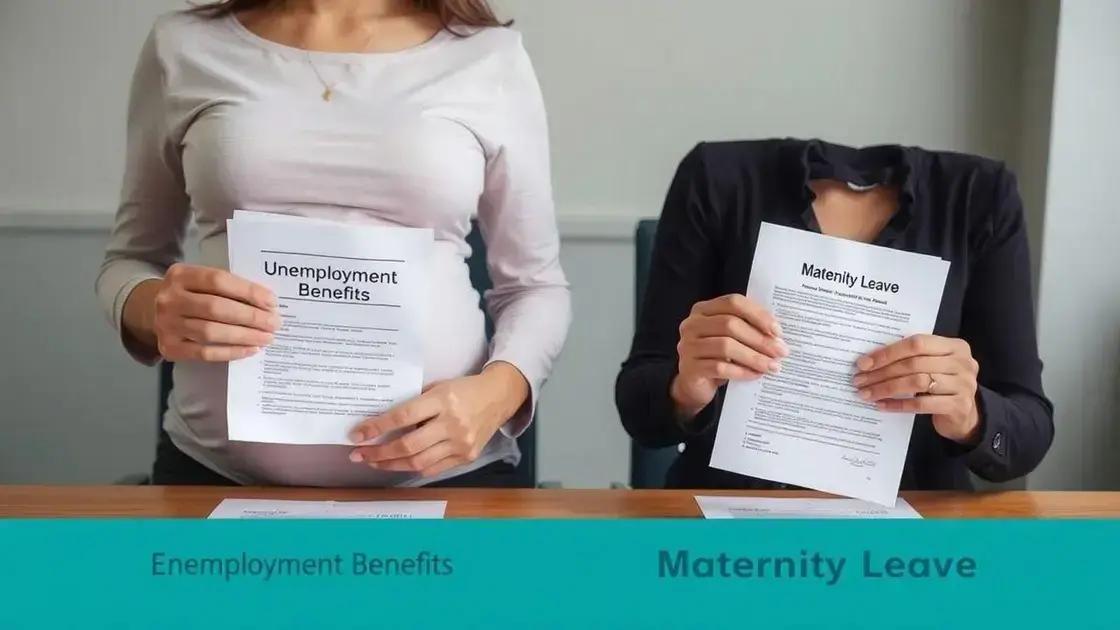 diferenças entre seguro-desemprego e salário-maternidade