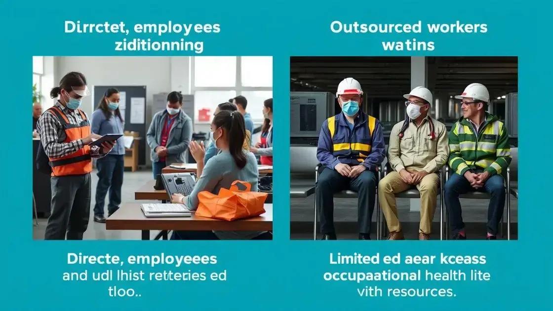 diferenças entre vínculo direto e terceirização nos direitos à saúde