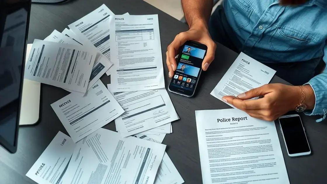 documentos e provas essenciais na denúncia