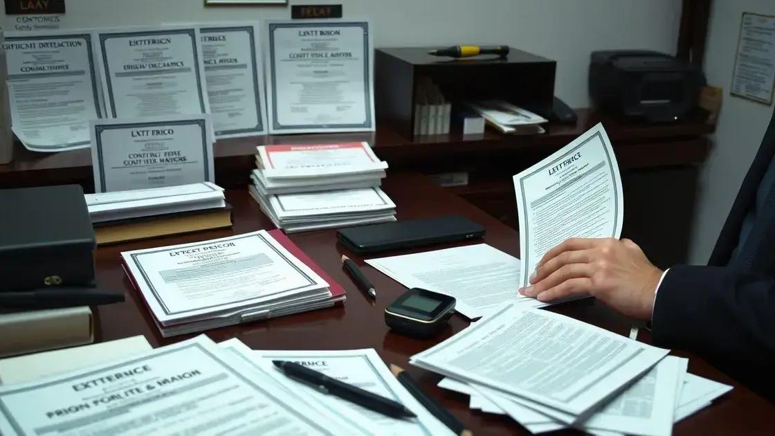 documentos e provas essenciais para o pedido