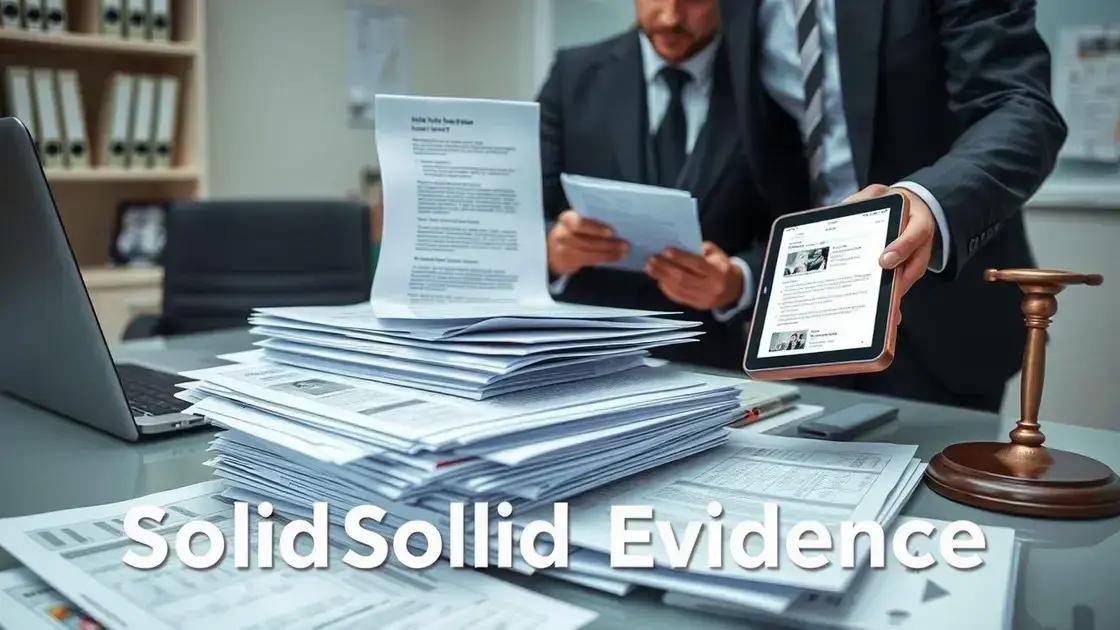 documentos e provas: o que realmente faz diferença