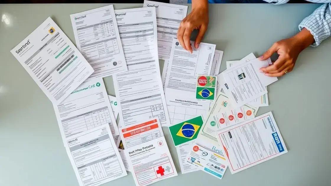 Documentos essenciais para comprovação da união