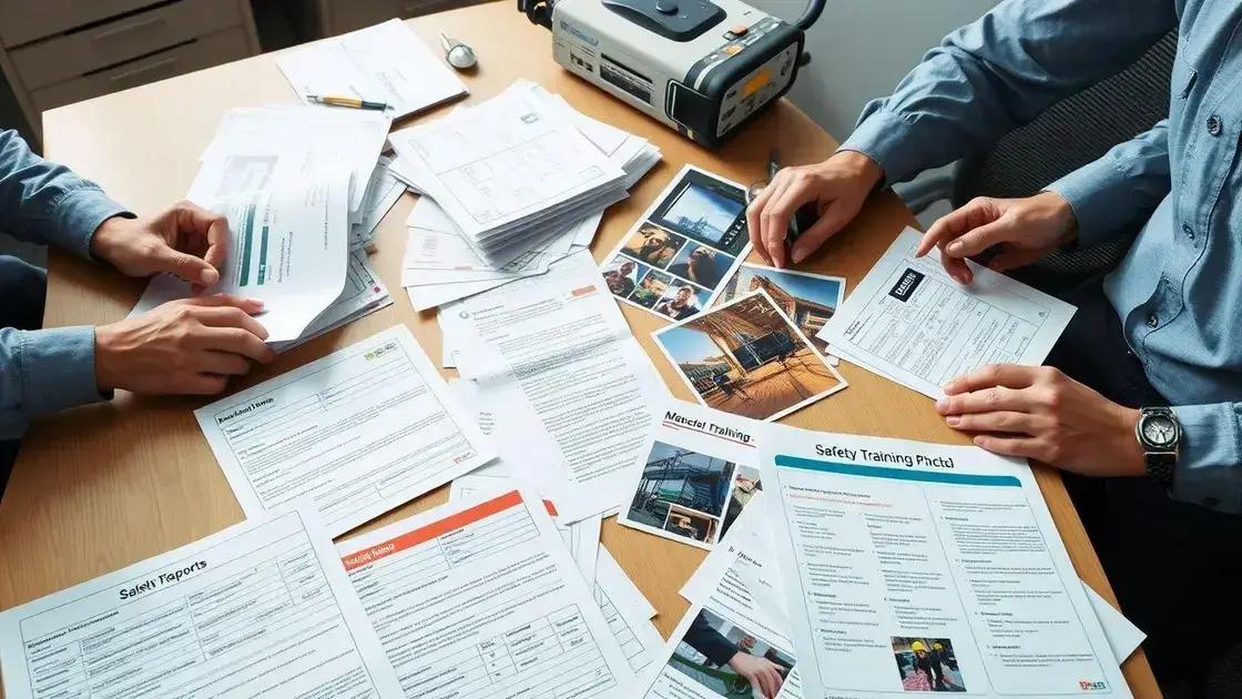 documentos essenciais para perícia em acidente de trabalho