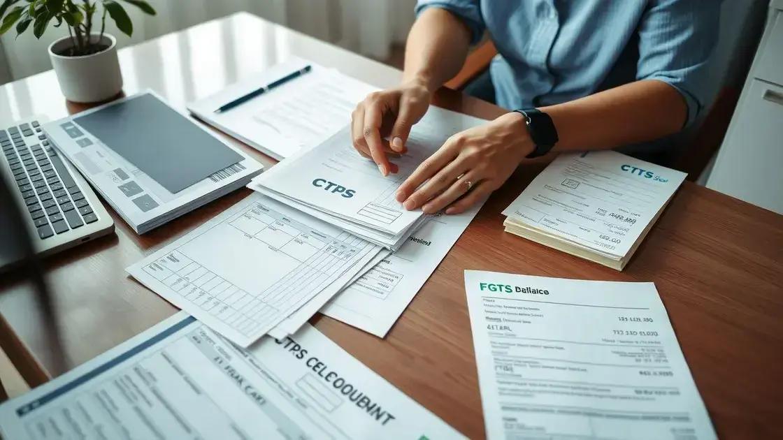 documentos necessários para iniciar o cálculo