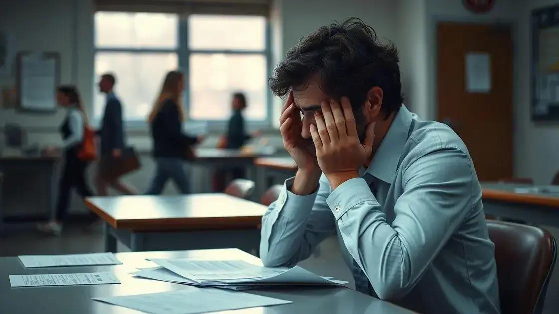 Impactos emocionais e psicossociais no trabalho do professor