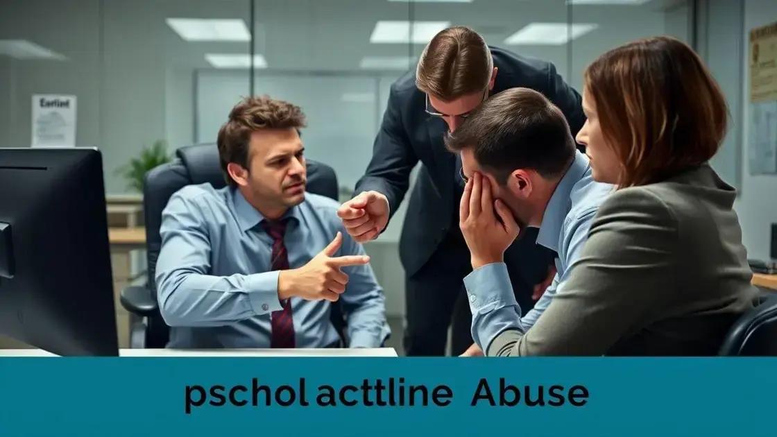 o que configura abuso psicológico e humilhação no trabalho