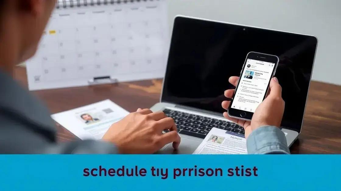 passo a passo para agendar visita presencial ou virtual