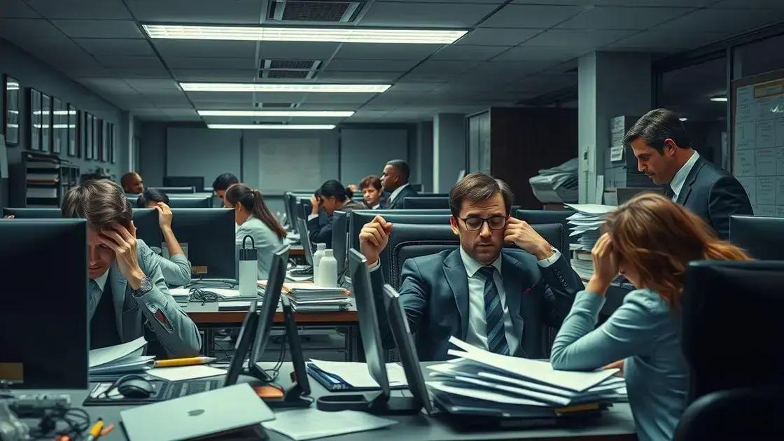 Principais causas de adoecimento psicológico no ambiente de trabalho
