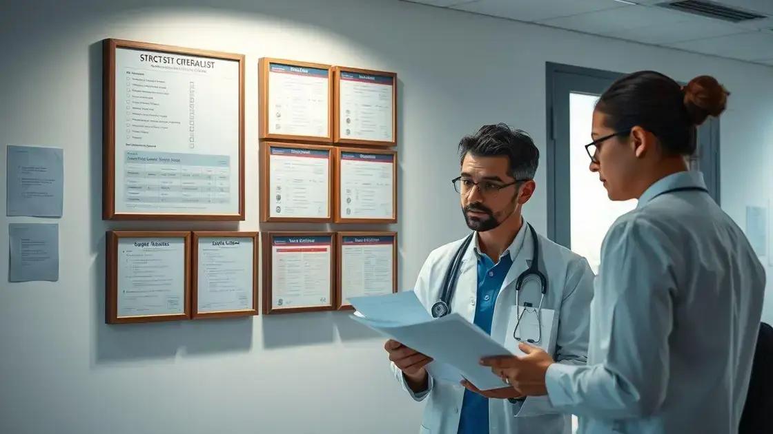 principais critérios para equiparação hospitalar
