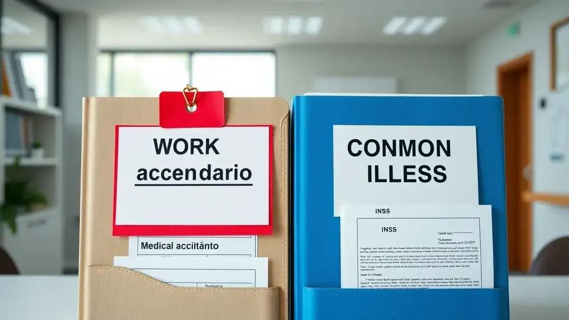 Principais diferenças entre auxílio-doença comum e acidentário