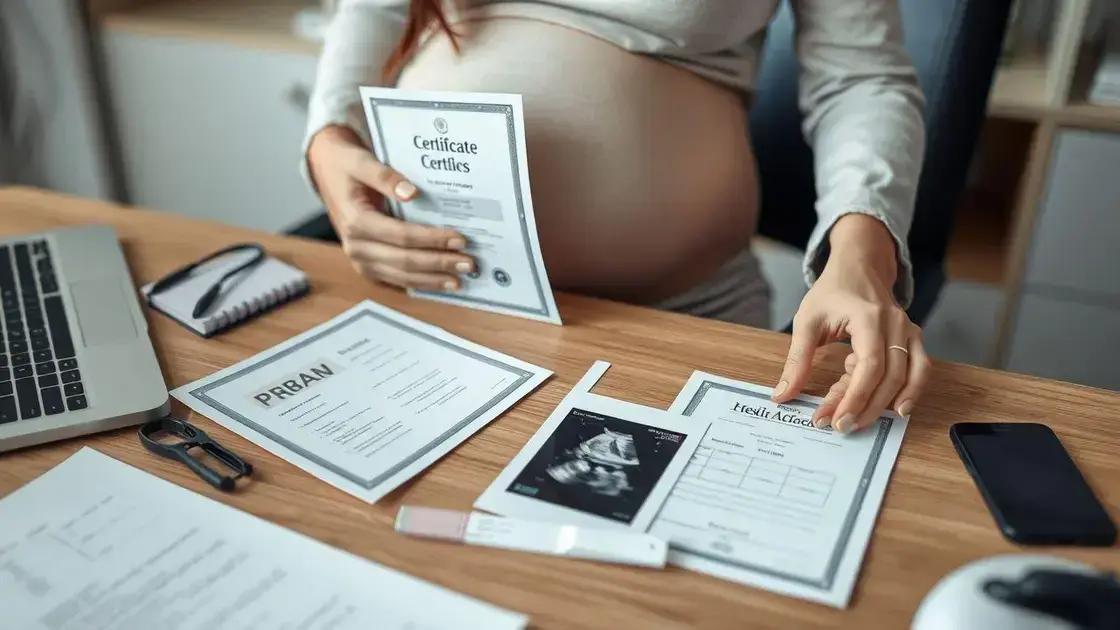 Principais documentos aceitos para comprovar a gestação