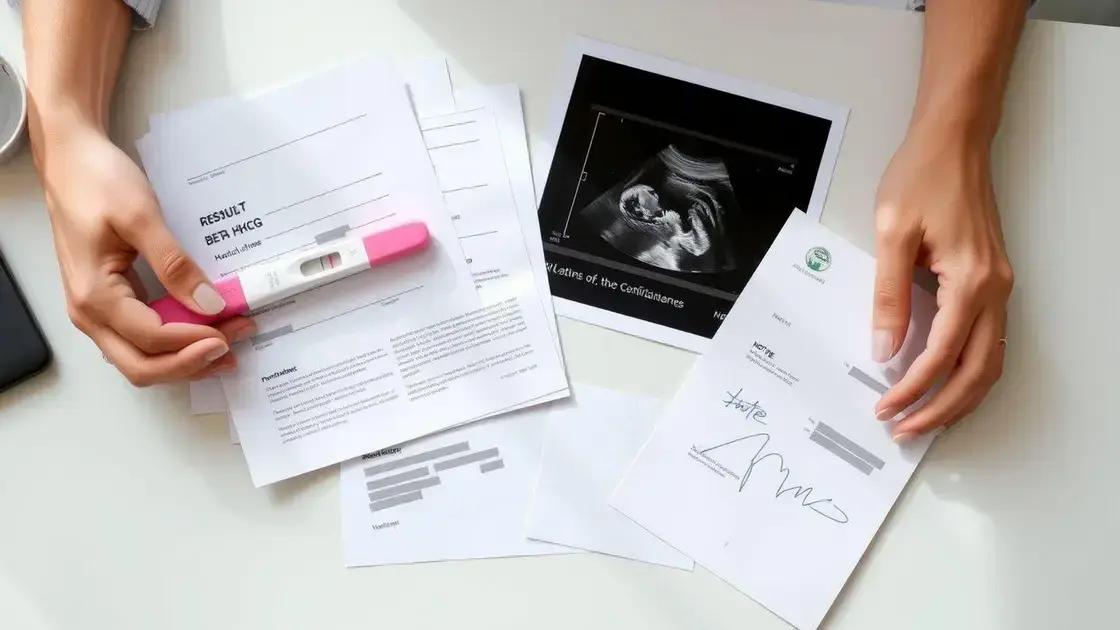 Principais exames aceitos como prova de gestação