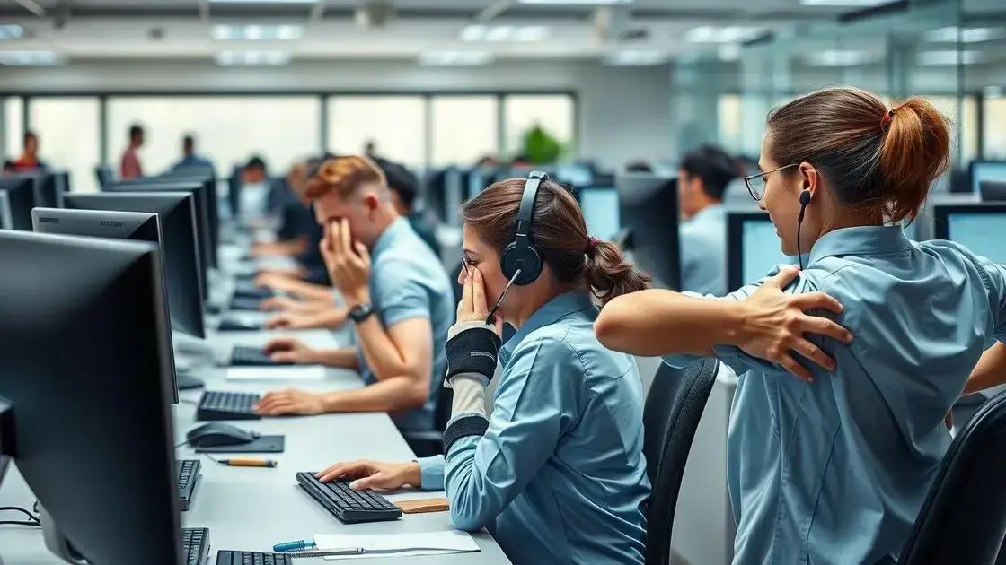 Principais tipos de doenças ocupacionais na rotina dos call centers