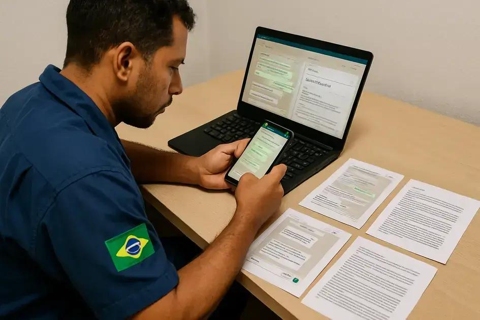 provas documentais: de e-mails a mensagens de WhatsApp