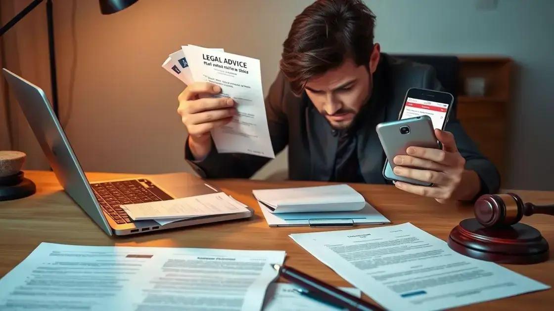 Quando procurar apoio jurídico em caso de suspeita