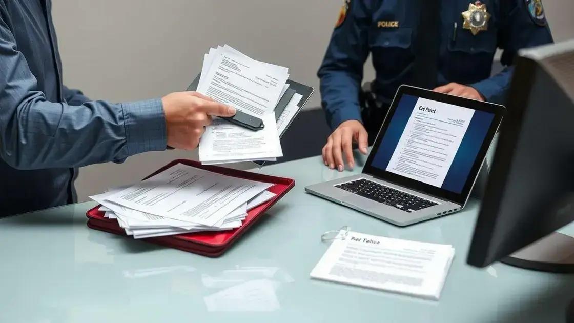Relato à polícia: o que informar e como garantir validade