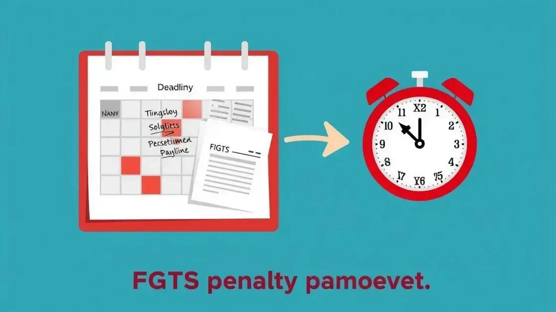 Prazo para o pagamento da multa de FGTS