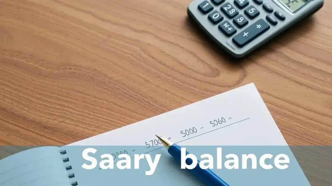 Como calcular o saldo de salário