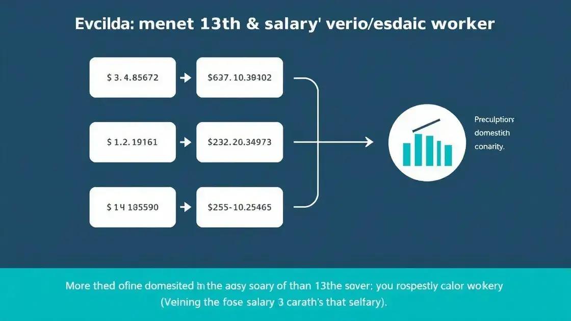 Como calcular o décimo terceiro salário?