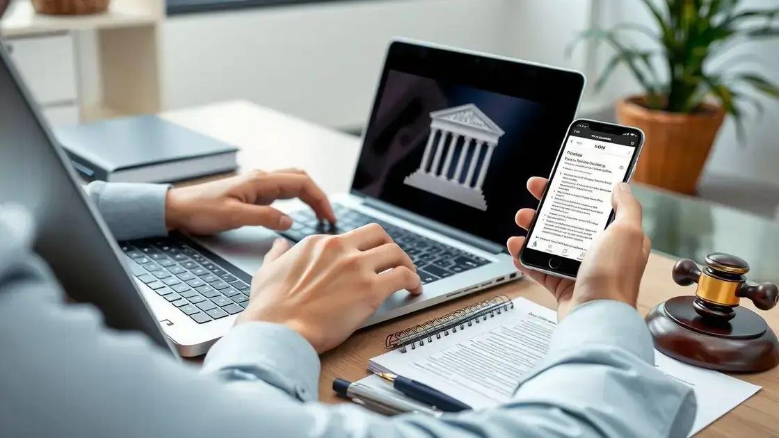 6. acompanhe o andamento do processo judicial