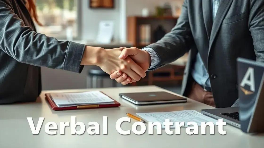 A importância do contrato verbal e suas limitações