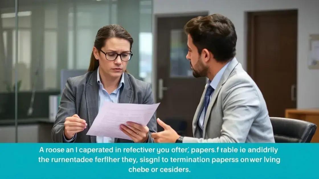 Como agir em caso de recusa de assinatura de rescisão
