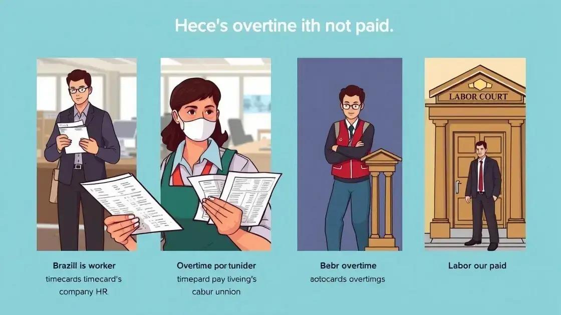 como agir se a empresa não pagar as horas extras