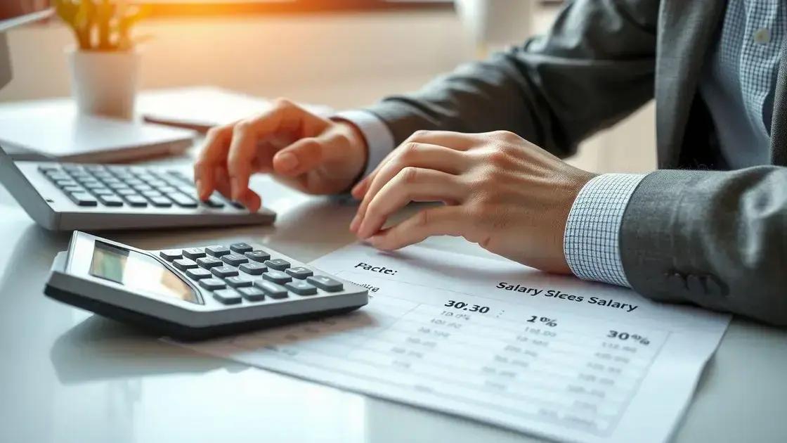 Como calcular o percentual de 30% no salário