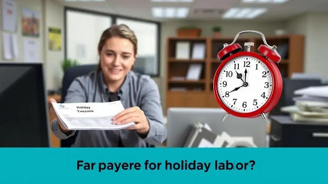 Como funciona a remuneração para trabalho em feriado