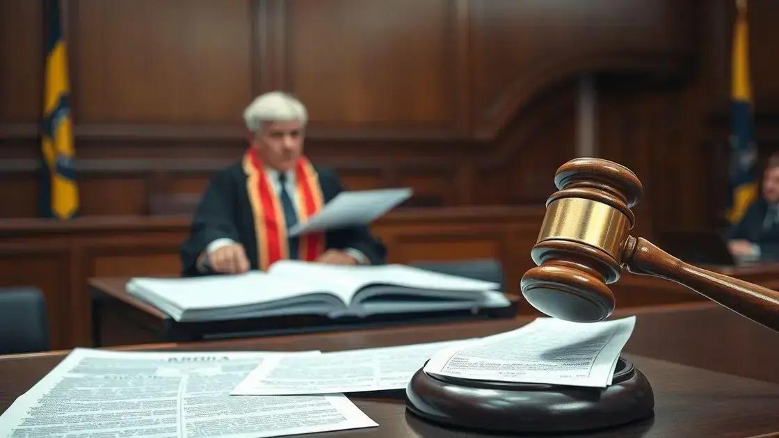 Como funciona a sentença de primeira instância nesse procedimento