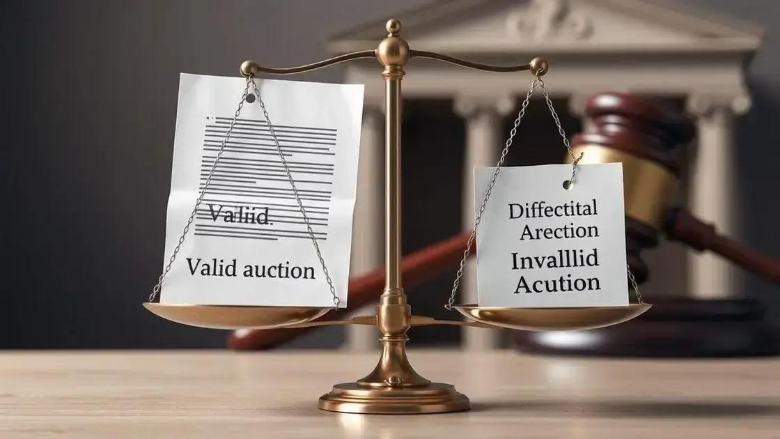 Como vícios afetam a validade do leilão