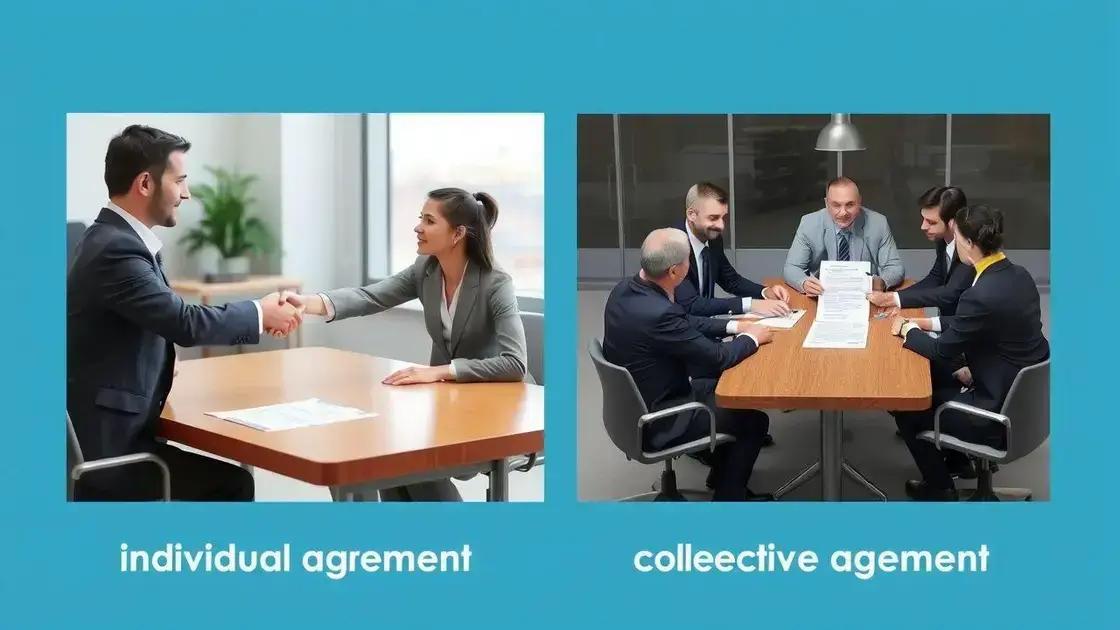diferença entre acordo individual e acordo coletivo