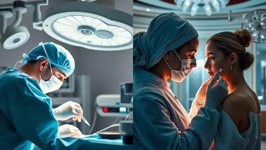 Diferença entre cirurgia reparadora e estética
