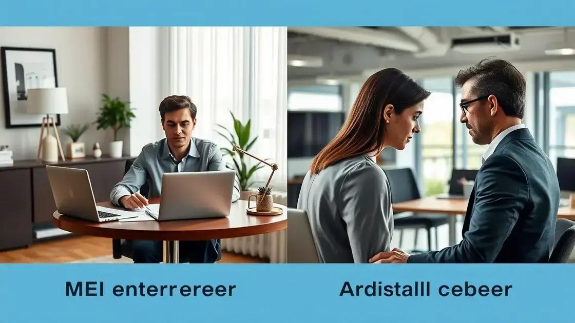 Diferença entre contrato MEI e relação de emprego