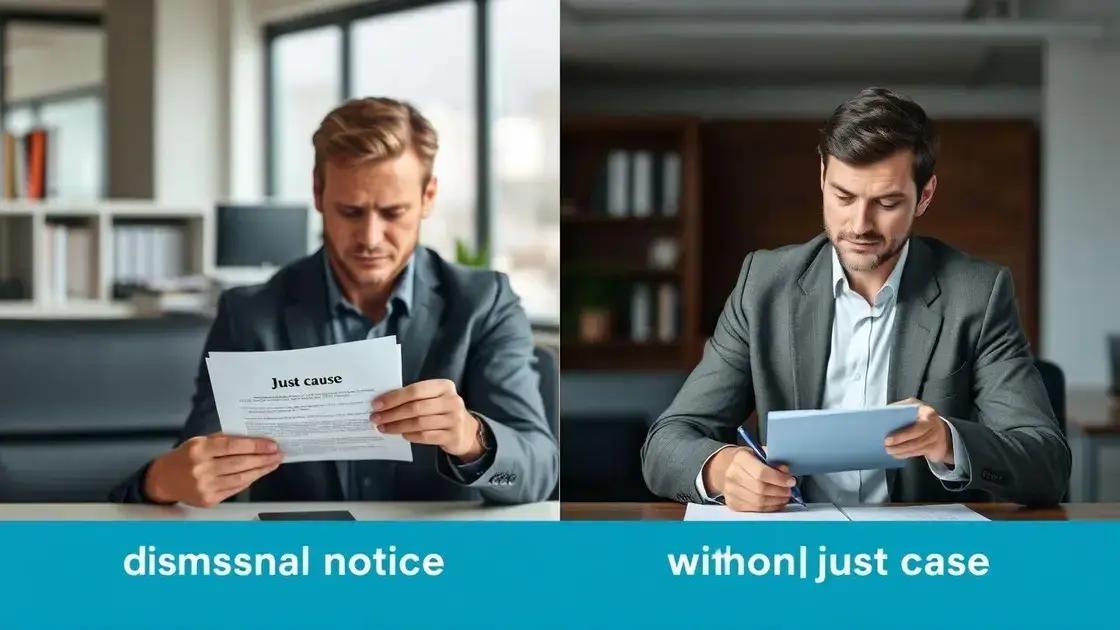 Diferença entre demissão com justa causa e sem justa causa