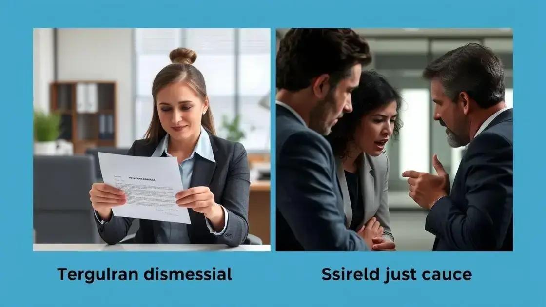 Diferença entre demissão comum e demissão por justa causa