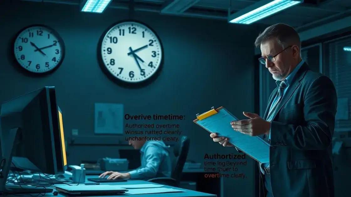 diferença entre hora extra autorizada e não autorizada