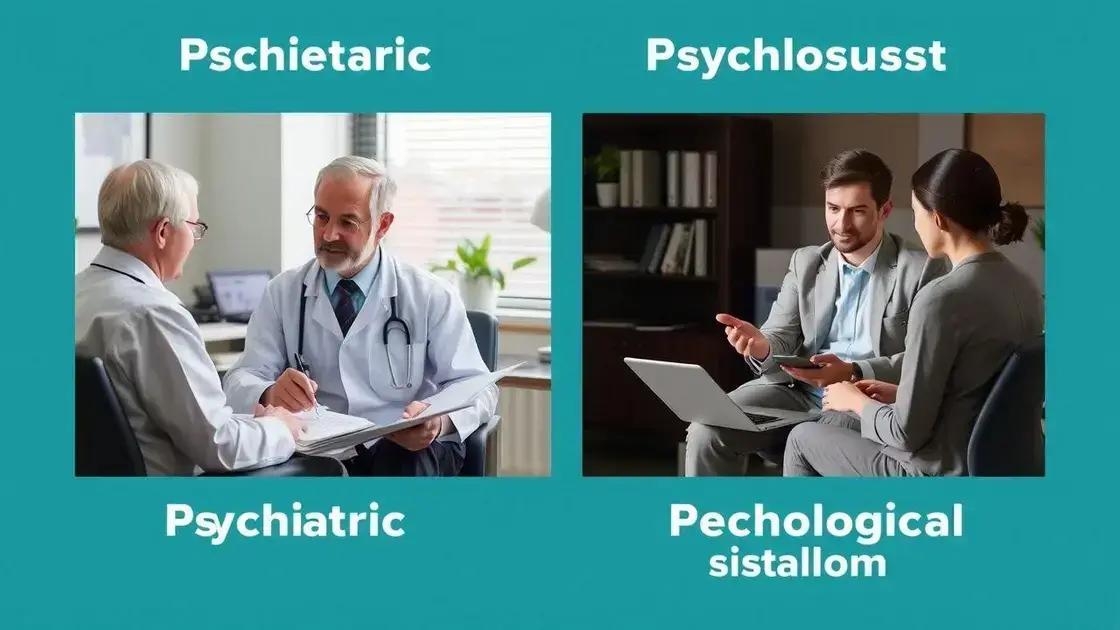 diferença entre laudo psiquiátrico e psicológico