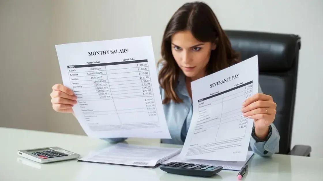 Diferença entre salário do mês e verbas rescisórias